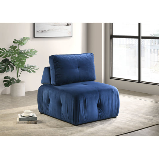Nahla Modular Chair in Marine Dark Blue