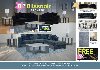 Juego de sala de estar Blissnoir