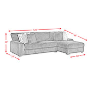 Nightfall 2PC Sectional Set in Grand Cord