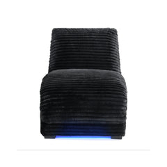 Nori Chaise with Heat Massage, USBC, LED in Masis Black