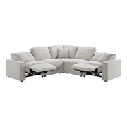Normandy 5PC Motion Sectional Set in Culp Bloke Cotton