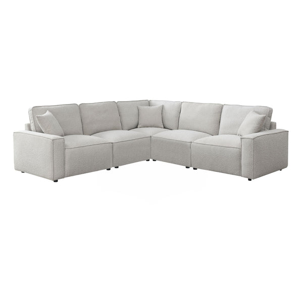 Normandy 5Pc Motion Sectional Set In Culp Bloke Cotton