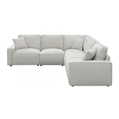 Normandy 5PC Power Motion Sectional Set in Culp Bloke Cotton