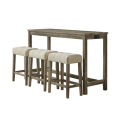 Oak Lawn Bar Table Single Pack (Table + Three Stools)
