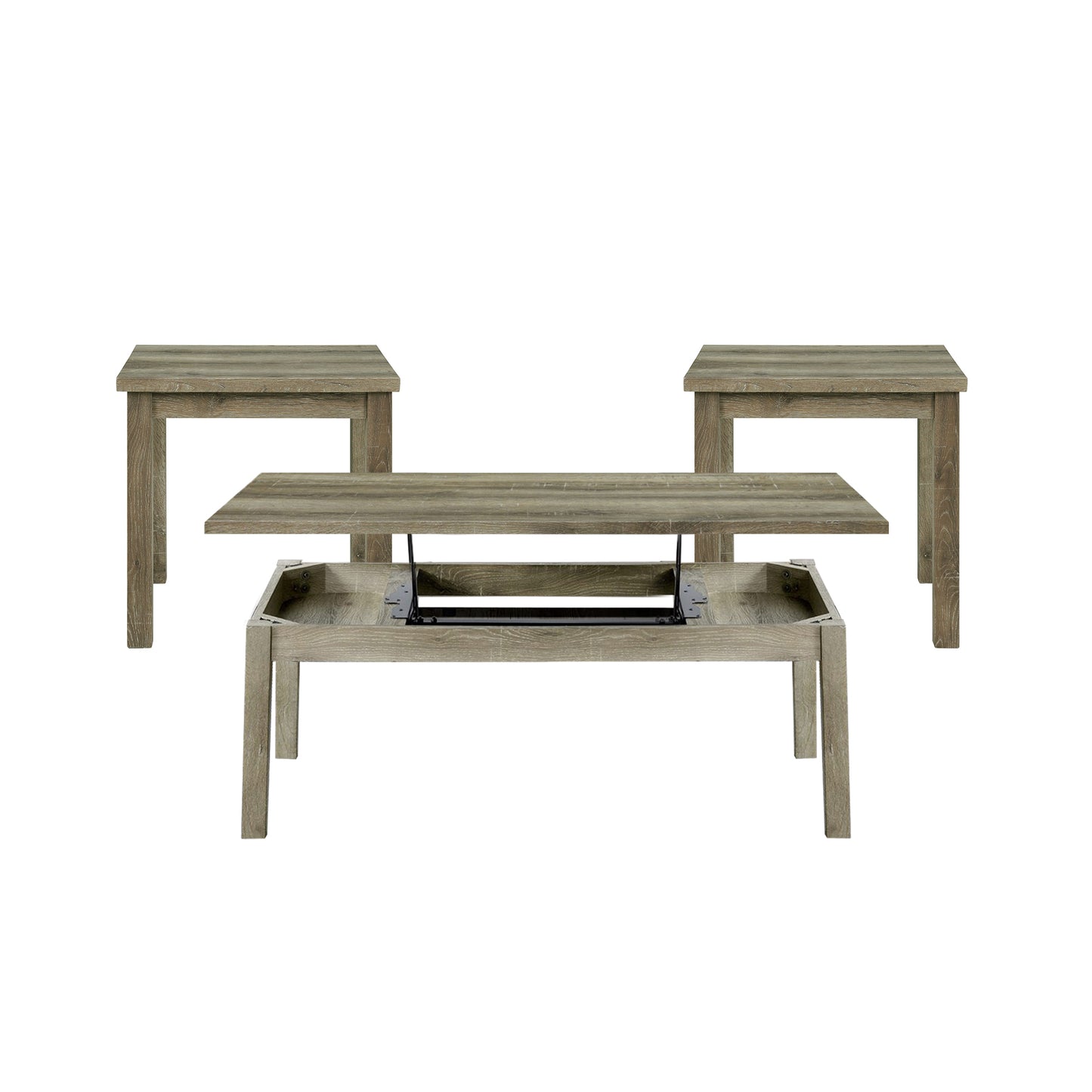 Oak Lawn Three Pack Occasional Set (Lift Top Coffee Table)