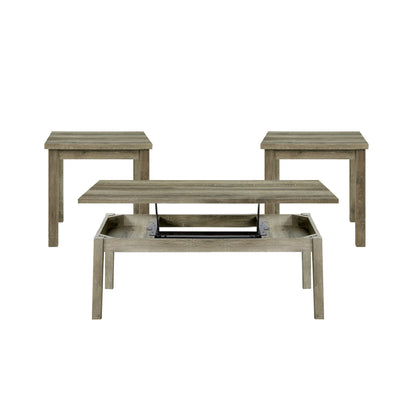 Oak Lawn Three Pack Occasional Set (Lift Top Coffee Table)