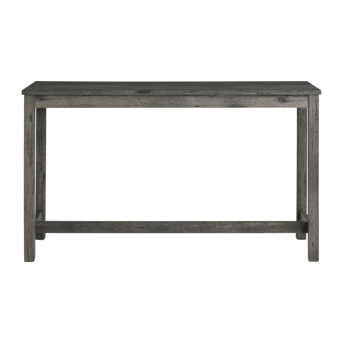 Oak Lawn Charcoal Grey Bar Table Single Pack (Table + 3 Grey Fabric Stools)