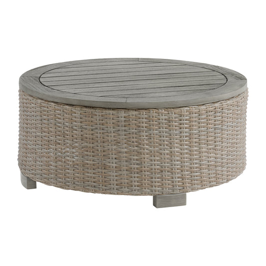 Ollie Round Coffee Table - Tan