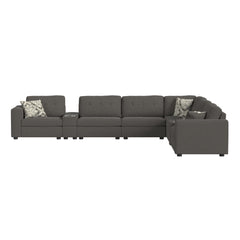 Options One 9PC Living Room Set in Palmer Plus Ash