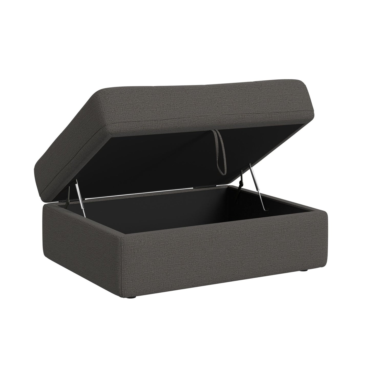 Options One Storage Ottoman in Palmer Plus Ash