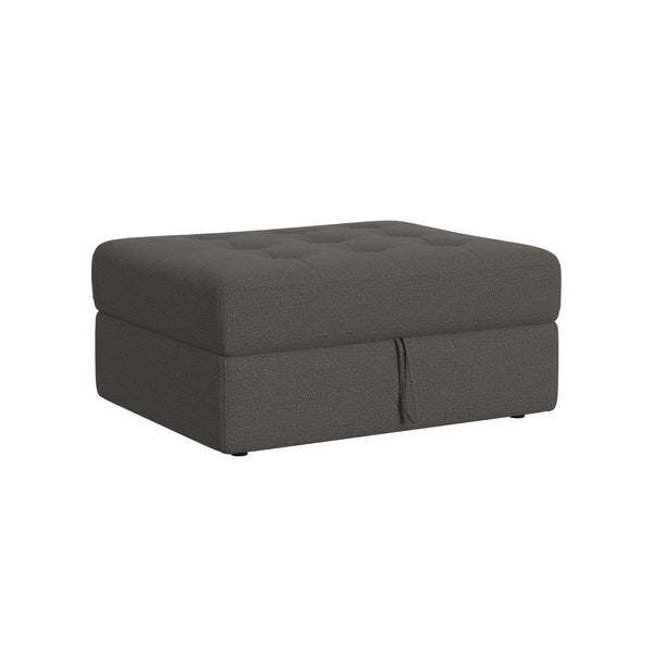 Options One Storage Ottoman in Palmer Plus Ash