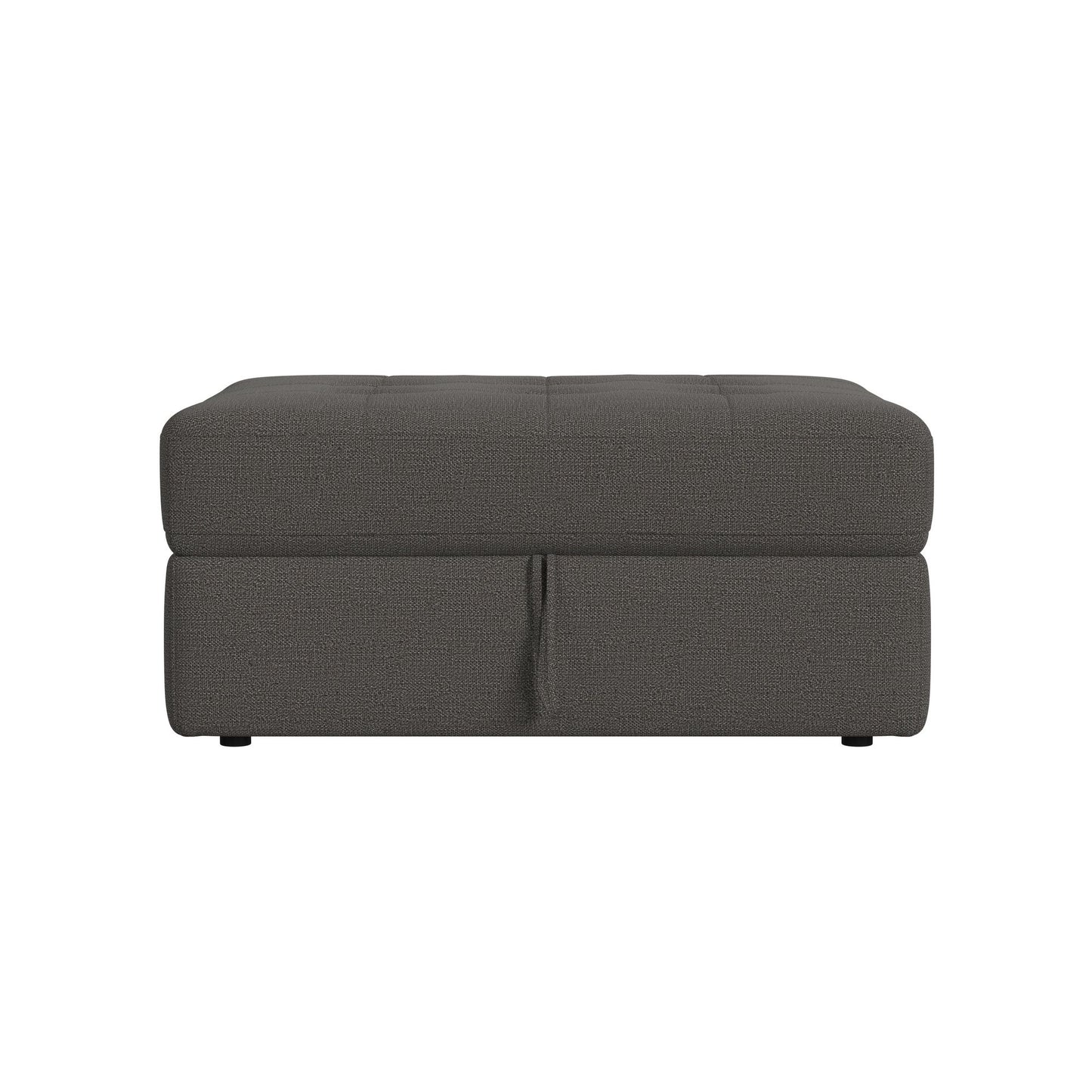Options One Storage Ottoman in Palmer Plus Ash