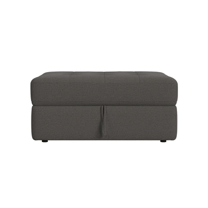 Options One Storage Ottoman in Palmer Plus Ash
