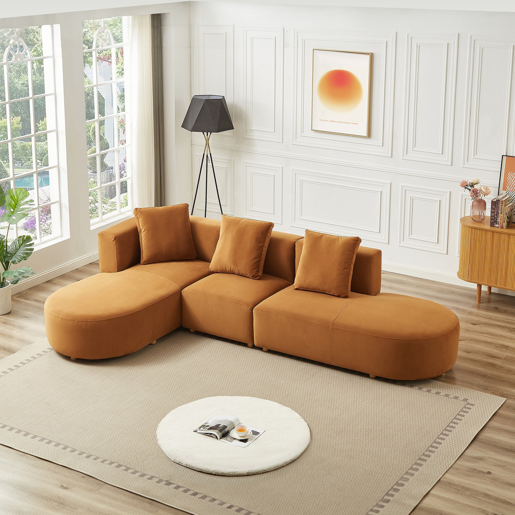 Ashcroft Imports Orby Sectional Sofa - Thumbnail 3