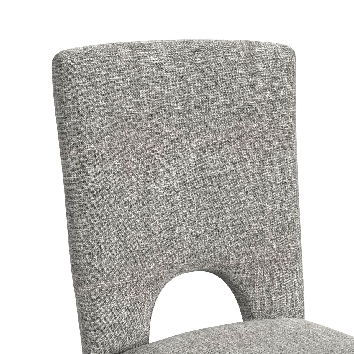 Oregon 5PC Counter Height Dining Set in Black-Round Counter Table with Grey Faux Marble Top and Four Chairs