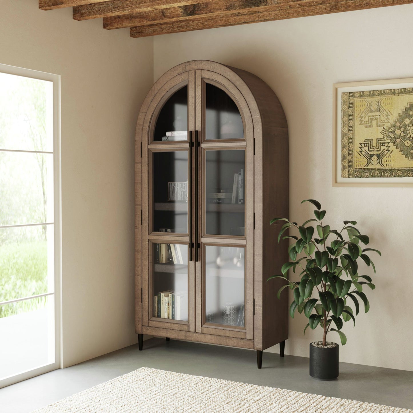 Orion O17 Bookcase in Weathered Oak