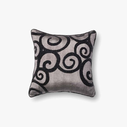 Almohadas Loloi P0010 Gris/Negro