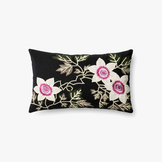 Loloi Pillows P0295 Black / Ivory