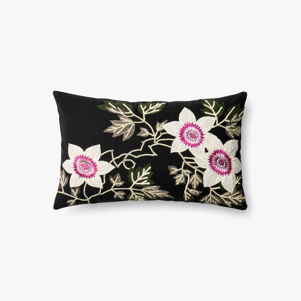Loloi Pillows P0295 Black / Ivory