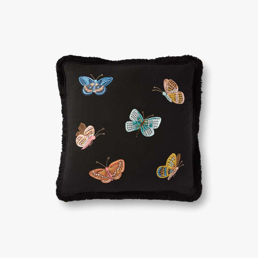 Rifle Paper Co. x Loloi Pillows P6068 Black / Multi