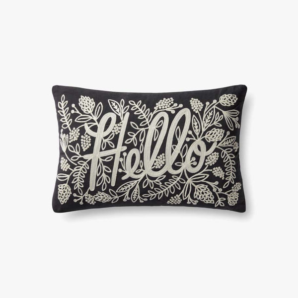 Almohadas Rifle Paper Co. x Loloi P6078 Negro