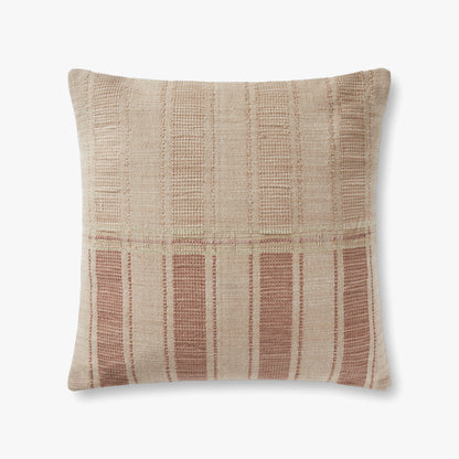 Amber Lewis x Loloi Pillows PAL0002 Natural / Rust