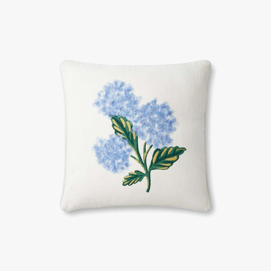 Rifle Paper Co. x Loloi Pillows PRP0015 Ramo Marfil/Azul
