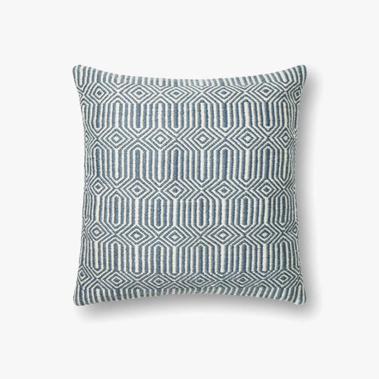 Loloi Pillows P0339 Blue / Ivory