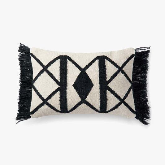 Loloi Pillows P0503 Black / Ivory