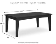 Hyland Wave Rectangular Cocktail Table