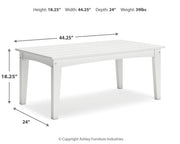 Hyland Wave Rectangular Cocktail Table