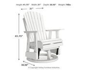 Hyland Wave Swivel Glider Chair