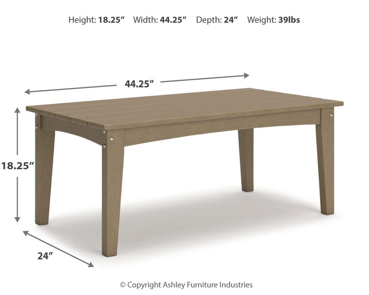 Hyland Wave Rectangular Cocktail Table