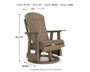 Hyland Wave Swivel Glider Chair