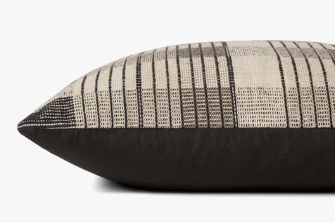 Amber Lewis x Loloi Pillows PAL0009 Ivory / Black