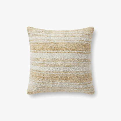 Chris Loves Julia x Loloi Pillows PCJ0001 Gold / Ivory