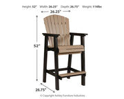 Fairen Trail Tall Barstool (2/CN)