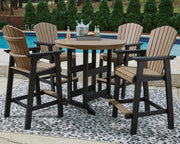Fairen Trail Outdoor Counter Height Dining Table with 2 Barstools
