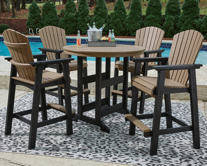 Fairen Trail Outdoor Counter Height Dining Table with 2 Barstools