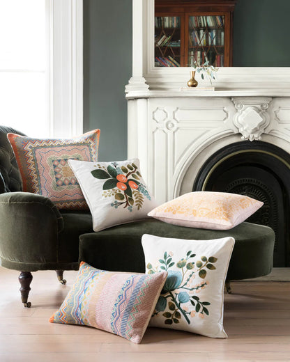 Almohadas Rifle Paper Co. x Loloi P6036 Naranja/Multicolor