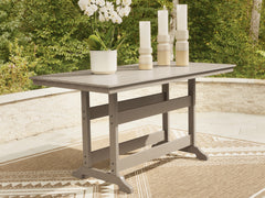 Sandy Dune RECT COUNTER TABLE W/UMB OPT