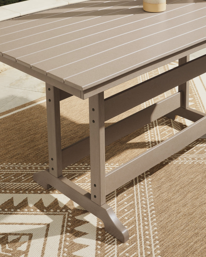 Sandy Dune RECT COUNTER TABLE W/UMB OPT