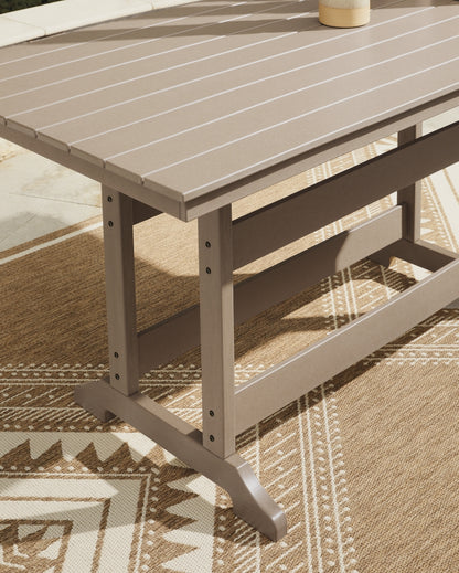 Sandy Dune RECT COUNTER TABLE W/UMB OPT