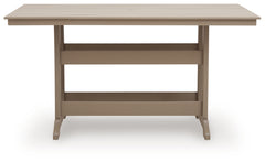 Sandy Dune RECT COUNTER TABLE W/UMB OPT