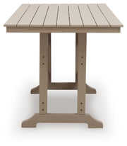 Sandy Dune RECT COUNTER TABLE W/UMB OPT