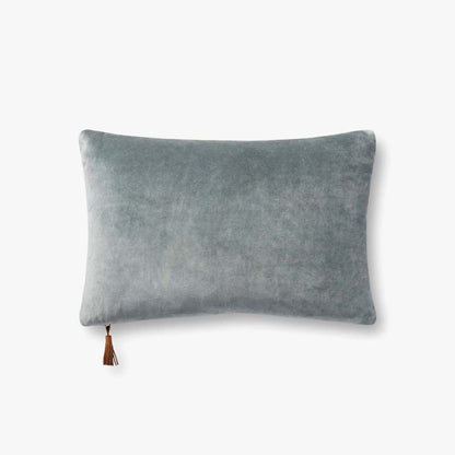 Magnolia Home de Joanna Gaines x Loloi Pillows P1153 Denim / Bronceado