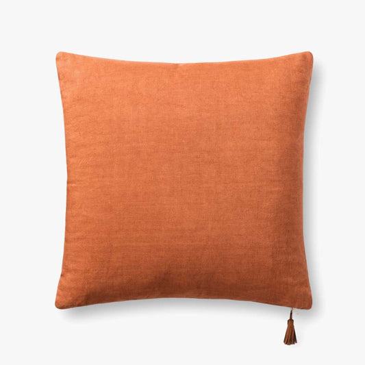 Magnolia Home by Joanna Gaines x Loloi Pillows P1153 Emerald / Amber