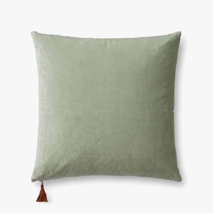 Magnolia Home by Joanna Gaines x Loloi Pillows P1153 Lt. Green / Blue