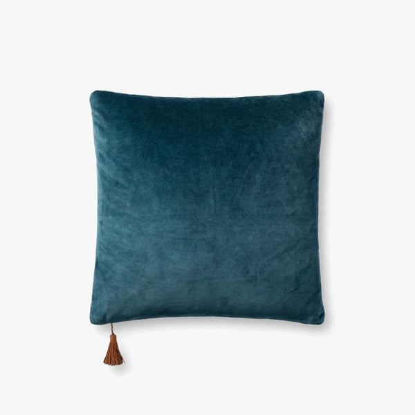 Magnolia Home de Joanna Gaines x Loloi Pillows P1153 Azul marino/Café