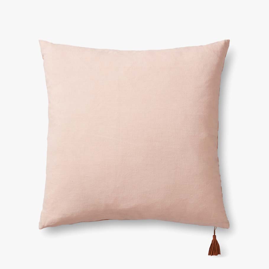 Magnolia Home by Joanna Gaines x Loloi Pillows P1153 Sand / Blush